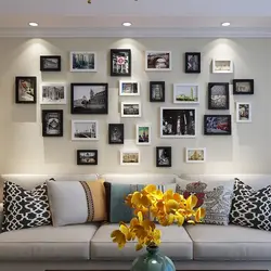 Placement Of Photos On The Wall In The Living Room