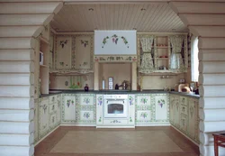 Photo of kitchen interior Russian style