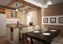 Kitchen interior 24 sq m photo