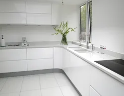 Which countertop is best for a white kitchen photo
