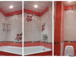 How to lay tiles in a bathroom design photo