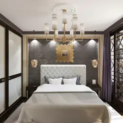 Bedroom interior in art deco style