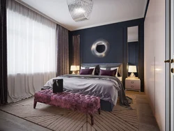 Art deco üslubunda yataq otağı interyeri