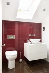 Bath design burgundy color