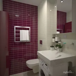 Тарҳи ванна ранги burgundy