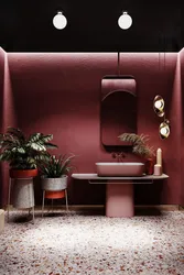 Bath Design Burgundy Color