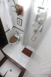 Renovation of the bathroom and toilet photo combined with shower