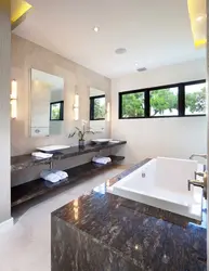 Large bathtub bathroom design