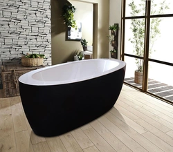 Bath Interior With Freestanding Bathtub