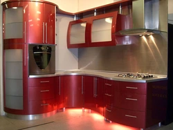 Photo of the corner kitchen on the left side