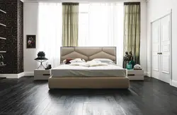 Photo Of A Bedroom With A Soft Headboard