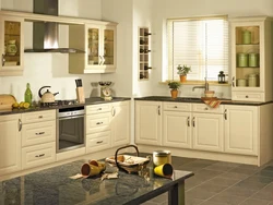 Colors combined with olive color in the kitchen interior photo