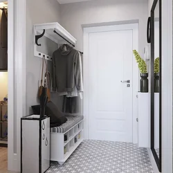 Long hallway design photo in the apartment closet