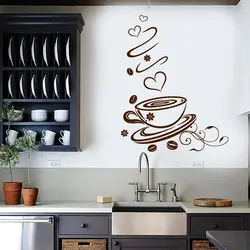 Large wall design in kitchen