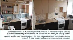Ас үй фотосуретіндегі газ түтігін жабыңыз