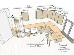 Қымбат емес ас үй дизайны 12 шаршы метр фотосурет