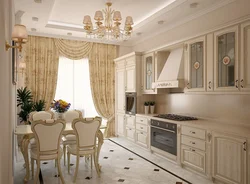 Фото кухни классика светлые фасады