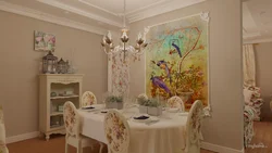 Frescoes in a modern kitchen photo