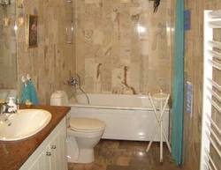 In the bath instead of tiles photo
