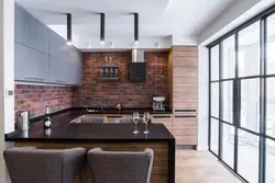 Loft style kitchen in light colors photo