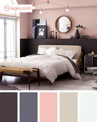 Powdery shades in the living room interior
