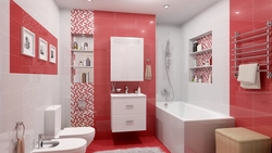 Combine tiles in the bathroom photo design