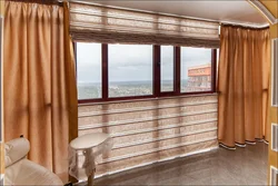 Curtains On The Loggia In The Interior Photo