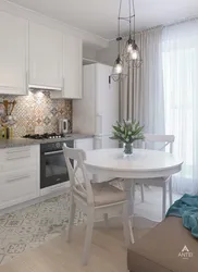 Інтэр'ер кухні светлыя адценні
