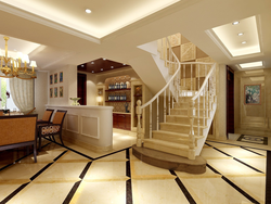 Interior Kitchen Living Room With Stairs To The Second