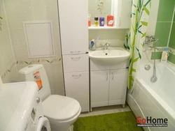 Bath with toilet 3 sq m design in Khrushchev