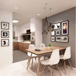 Fashionable wall design in the kitchen