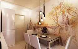 Fashionable wall design in the kitchen