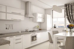Kitchens in white colors interior modern style