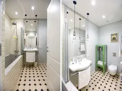 How to visually enlarge a bathroom using tiles photo