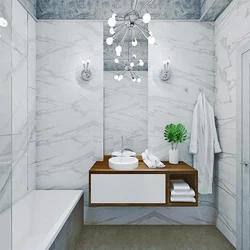 Bathroom renovation with pvc panels design