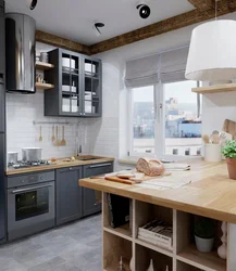 Scandinavian Style In The Interior Of An Apartment Kitchen Photo