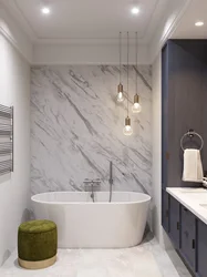 Bathroom Plaster In The Interior Photo