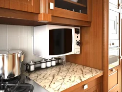 How to hang a microwave in the kitchen photo