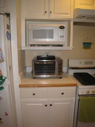 How to hang a microwave in the kitchen photo
