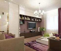 Interior Of The Living Room In A Modern Style 17 Sq M