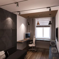 Bedroom interior in a modern style for a guy