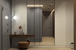 Modern hallway in minimalist style photo