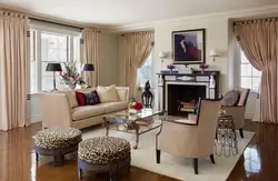 Beige Wallpaper In The Bedroom Photo What Kind Of Curtains