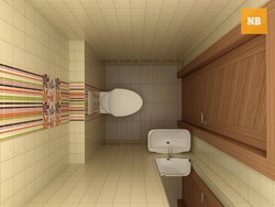 Combined bathroom 3 meters photo