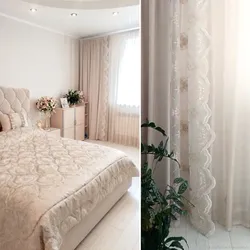 Спальня шторы і покрыва ў адным стылі фота