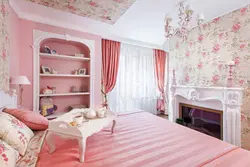 Soft pink bedroom photo