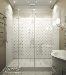 Design of bathtubs with shower cabin and toilet