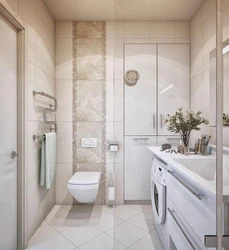 Design of bathtubs with shower cabin and toilet