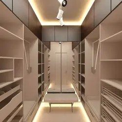 Design project of a small dressing room