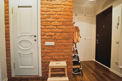 Brick design in the hallway interior